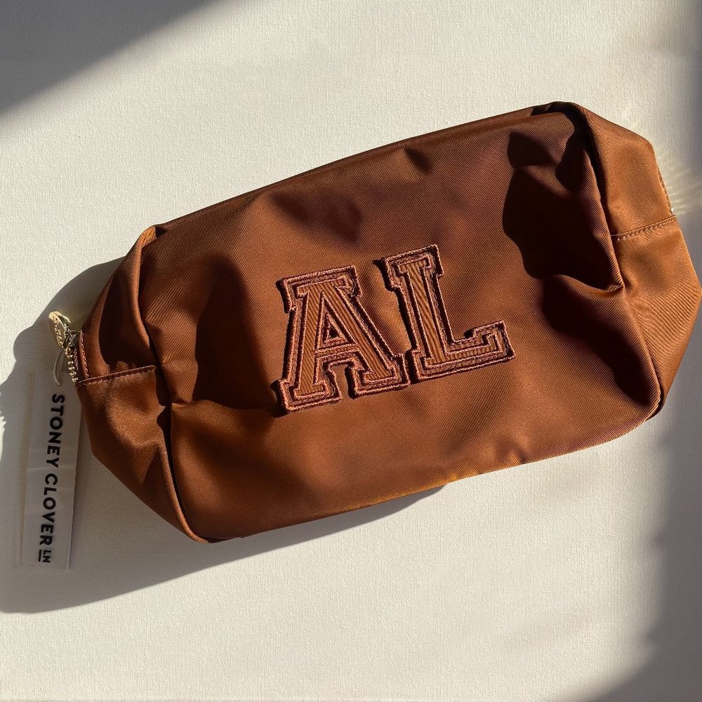 Stoney Clover Lane Large Pouch with AL Varsity Letters - NWT